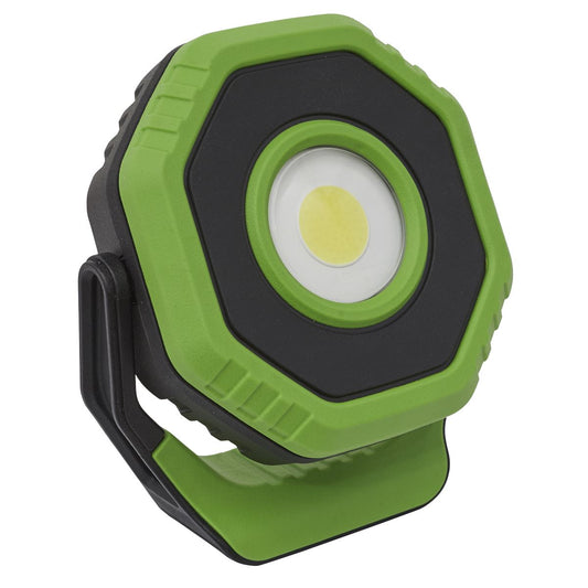 Sealey LED1400P Rechargeable Pocket Floodlight with Magnet 360° 14W COB LED - Green