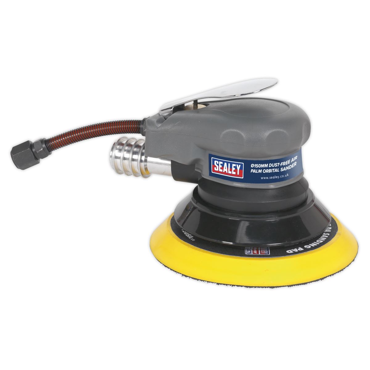 Sealey SA09 Air Palm Orbital Sander Ø150mm Dust-Free