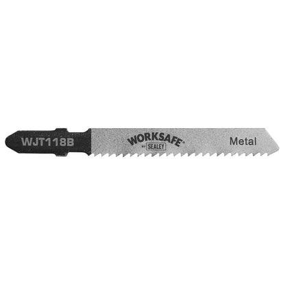 Sealey WJT118B Jigsaw Blade Metal 55mm 12tpi - Pack of 5