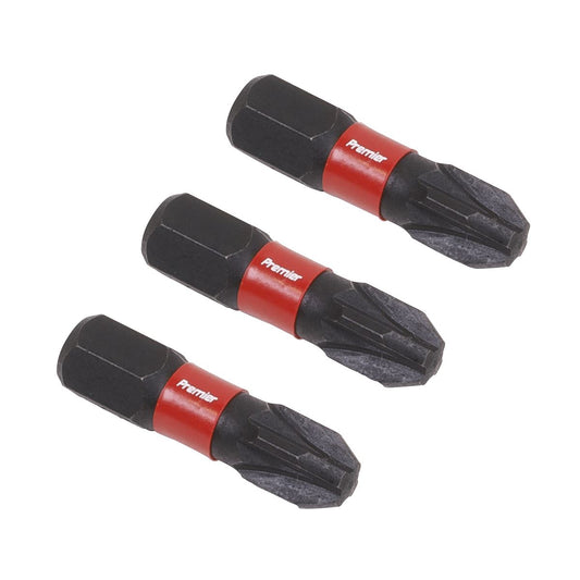 Sealey AK8209 Pozi #3 Impact Power Tool Bits 25mm - 3pc