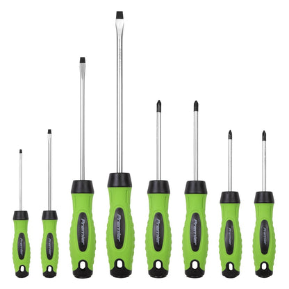 Sealey HV001 Screwdriver Set 8pc Hi-Vis Green