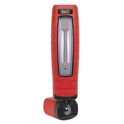 Sealey LED360R Rechargeable 360° Inspection Light 8W & 3W SMD LED Red Lithium-ion