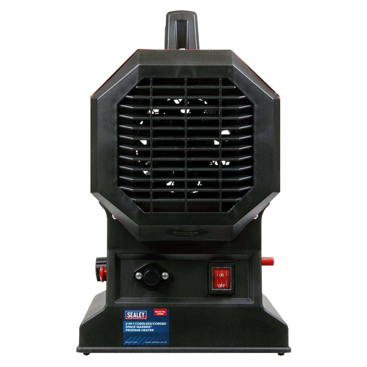 Sealey LP69C 230V with Cordless Option Space Warmer® Propane Heater 30,000-68,000Btu/hr (9-20kW)