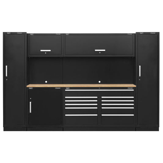 Sealey APMSCOMBO7W Premier 3.55m Storage System - Pressed Wood Worktop