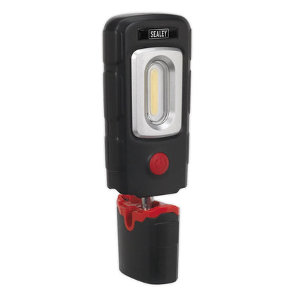 Sealey LED3601 Rechargeable 360° Inspection Light 3W COB & 1W SMD LED Black Lithium-Polymer