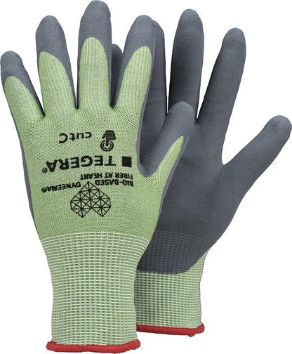 6 Pairs Ejendals Tegera 457 Bio-Based Nitrile Cut Proof C Work Gloves