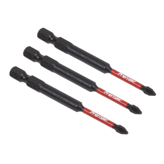 Sealey AK8254 Phillips #1 Impact Power Tool Bits 75mm - 3pc