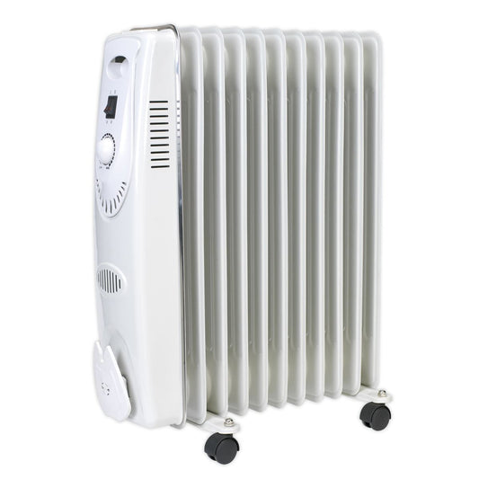 Sealey RD2500 Oil Filled Radiator 2500W/230V 11-Element