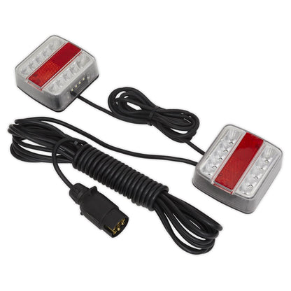 Sealey TB18LEDMAG Rear Lighting Set Magnetic LED 12V