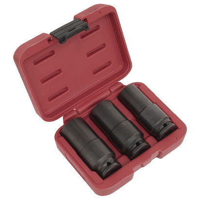 Sealey SX319 Deep Weighted Impact Socket Set 1/2"Sq Drive 3pc