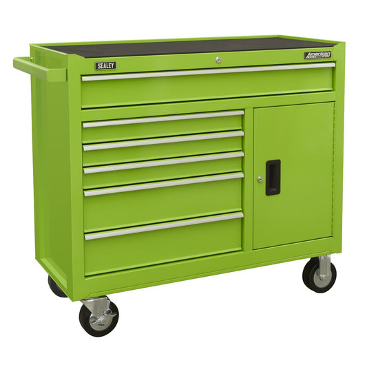 Sealey AP4106HV Rollcab 6 Drawer with Ball Bearing Slides - Green