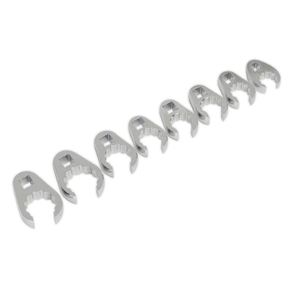 Sealey AK5981 Crow's Foot Spanner Set 8pc 1/2"Sq Drive Metric