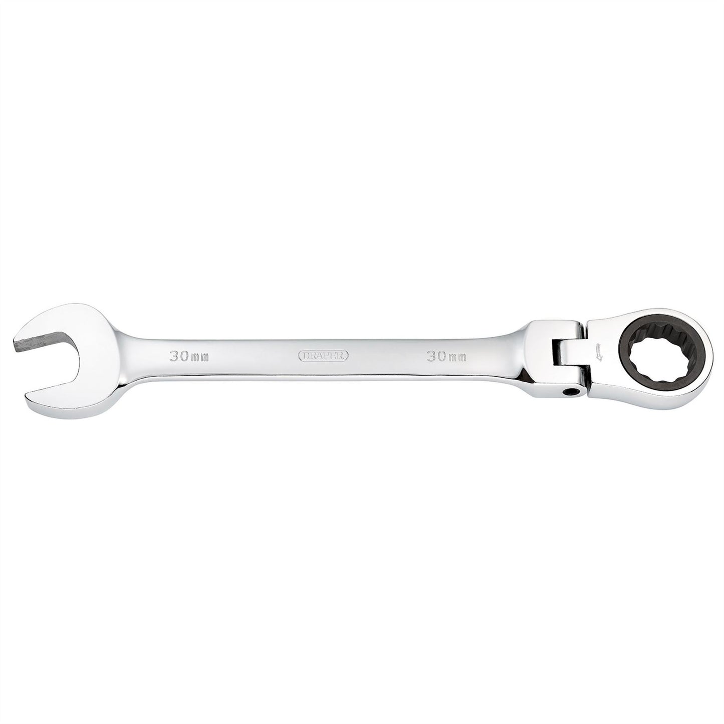 Draper 52027 HI-TORQ® Metric Flexible Head Ratcheting Combination Spanner 30mm