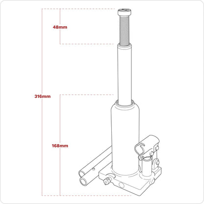 Sealey PBJ2S Viking Bottle Jack 2 Tonne