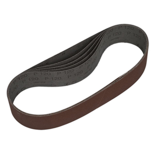 Sealey SB005 Sanding Belt 50 x 686mm 120Grit Pack of 5