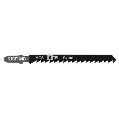 Sealey SJBT144D Jigsaw Blade General Wood 100mm 6tpi - Pack of 5