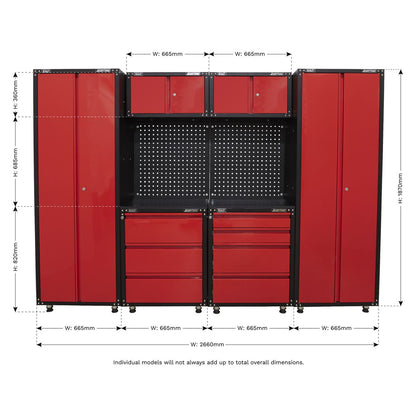 Sealey APMS80COMBO2 American PRO® 2.6m Storage System