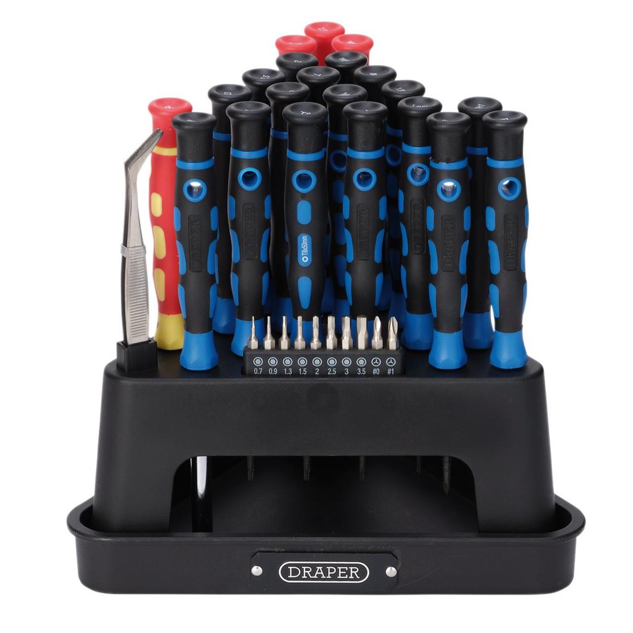 Draper 24721 Precision Screwdriver Set 52 Piece VDE 1000v-McCormickTools