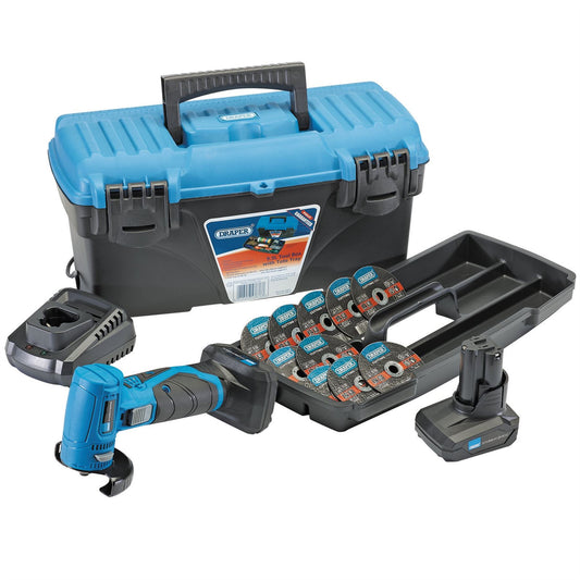 Draper 90376 Storm Force® 10.8V Angle Grinder/Cut-Off Tool Kit - Tool Kit 2