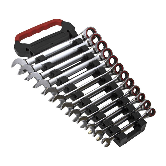 Sealey AK63940 Ratchet Combination Spanner Set 12pc Metric Premier Platinum