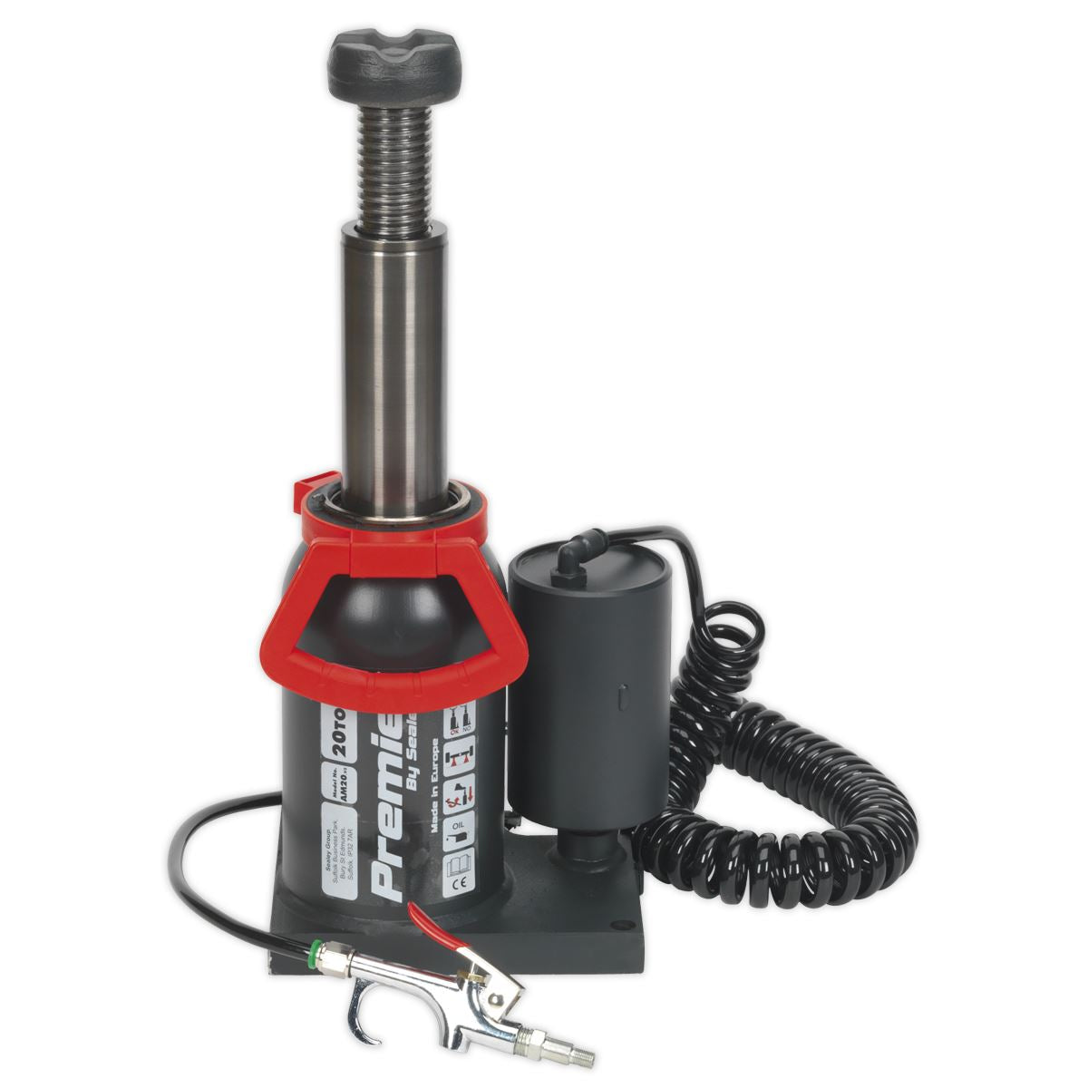 Sealey AM20 Premier Manual/Air Hydraulic Bottle Jack 20 Tonne