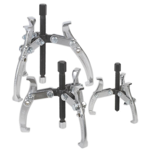 Sealey AK78 Gear Reversible Puller Set 3pc Triple Leg