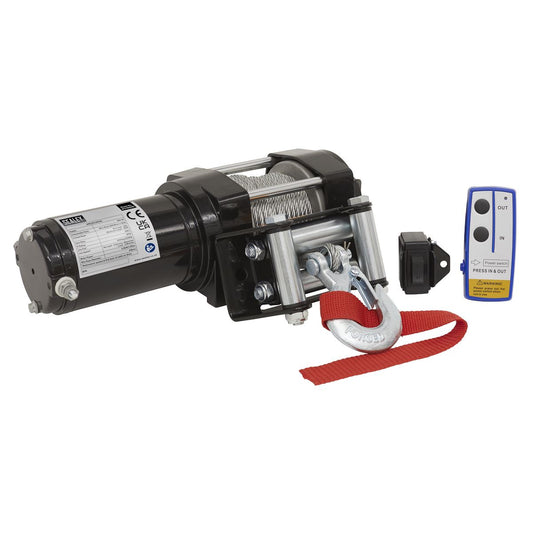 Sealey ATV1000W ATV Winch 1000kg Line Pull 12V