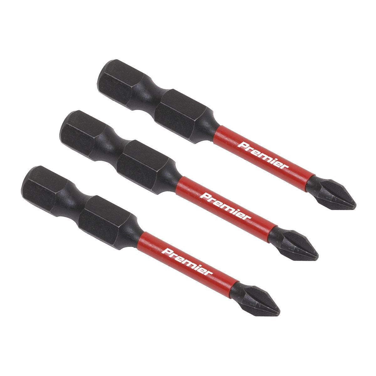 Sealey AK8229 Phillips #1 Impact Power Tool Bits 50mm - 3pc