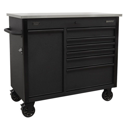 Sealey AP4206BE Mobile Tool Cabinet 1120mm with Power Tool Charging Drawer