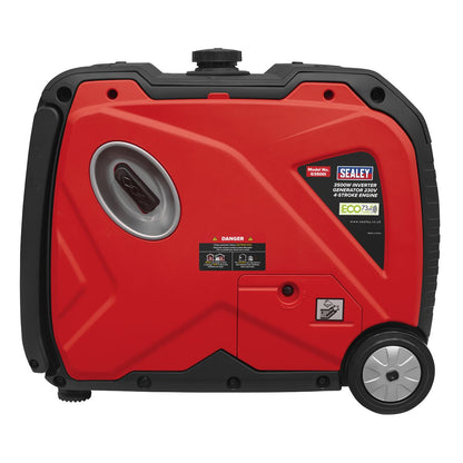 Sealey G3500I 3500W Inverter Generator 230V - 4-Stroke Engine