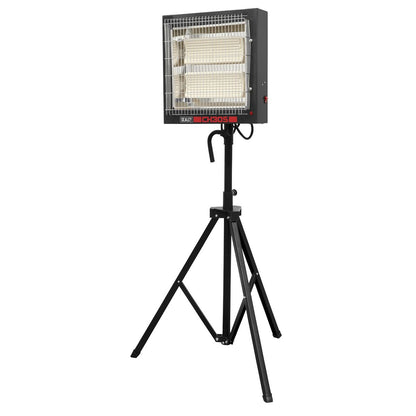 Sealey CH30S Ceramic Heater with Tripod Stand 1.4/2.8kW 230V