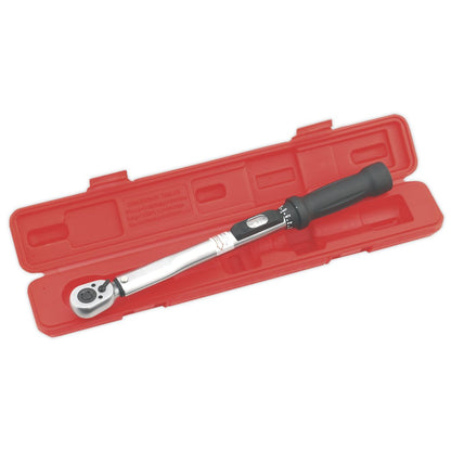 Sealey STW200 Torque Wrench Locking Micrometer Style 3/8"Sq Drive10 - 110Nm(10 - 80lb.ft) Calibrated