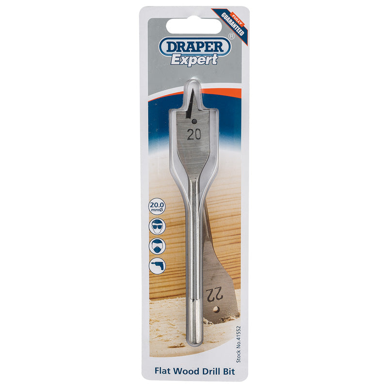 Draper Expert 20.0mm Flat Wood Bit 41552