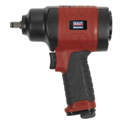 Sealey GSA6000 Composite Air Impact Wrench 3/8"Sq Drive - Twin Hammer