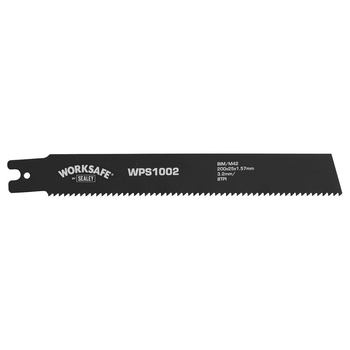 Sealey WPS1002 Pipe Saw Blade 200 x 25 x 1.7mm 8tpi - Pack of 5