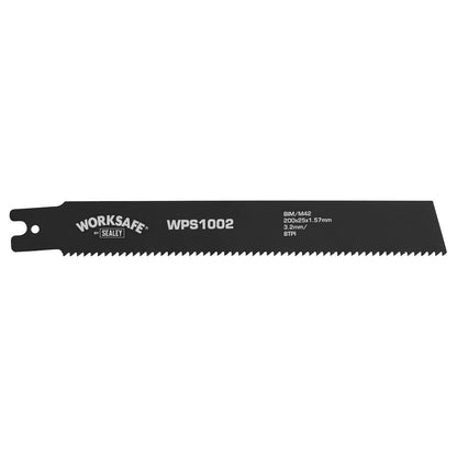 Sealey WPS1002 Pipe Saw Blade 200 x 25 x 1.7mm 8tpi - Pack of 5