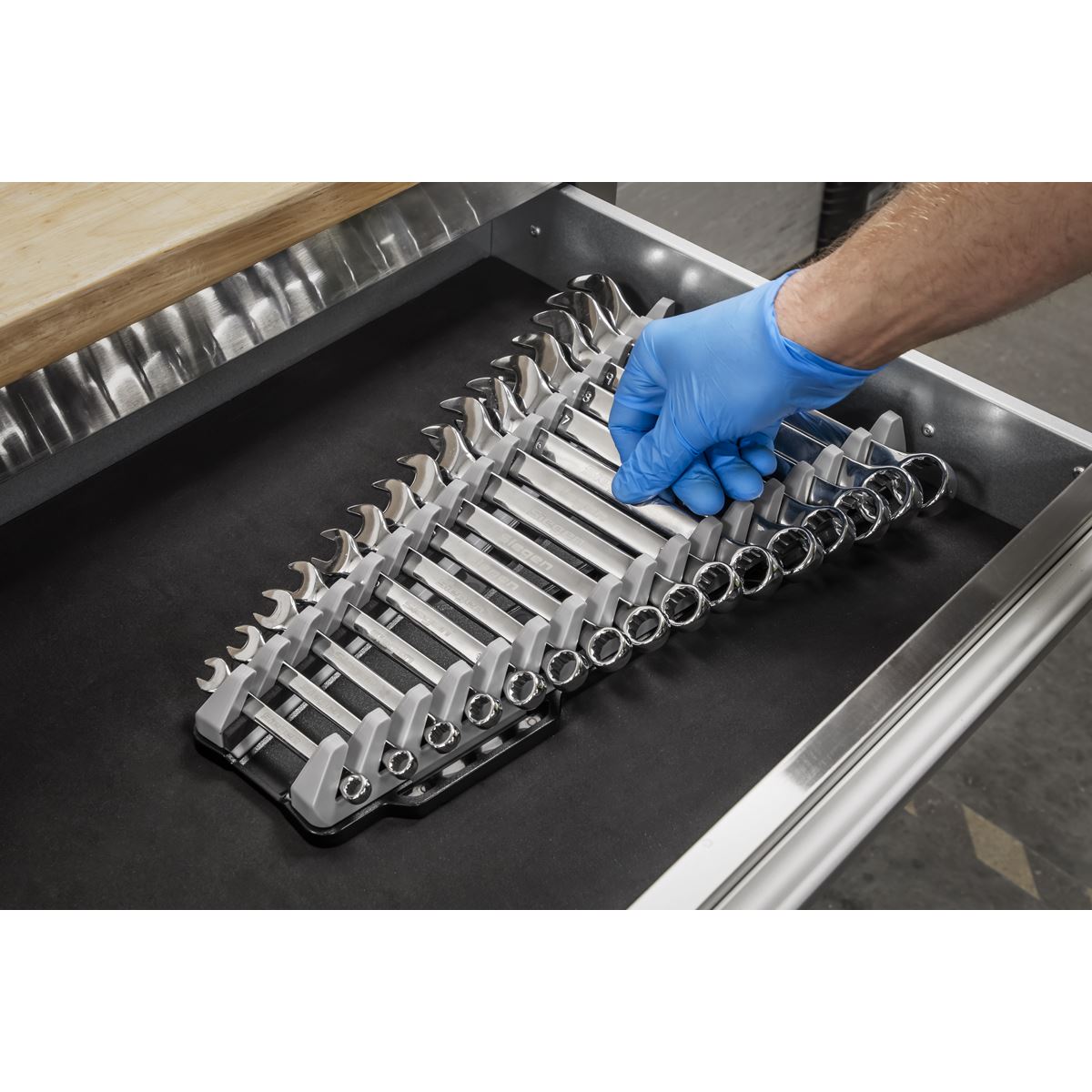 Sealey WR11 Reversible Spanner Rack 16pc