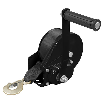 Sealey GWW1200B Geared Hand Winch with Brake & Webbing 540kg Capacity-McCormickTools