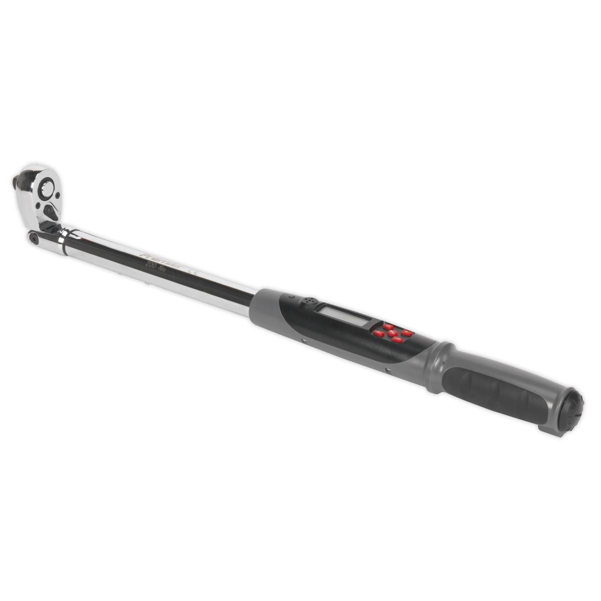 Sealey STW309 Angle Torque Wrench Flexi-Head Digital 1/2"Sq Drive 20-200Nm(14.7-147.5lb.ft)-McCormickTools