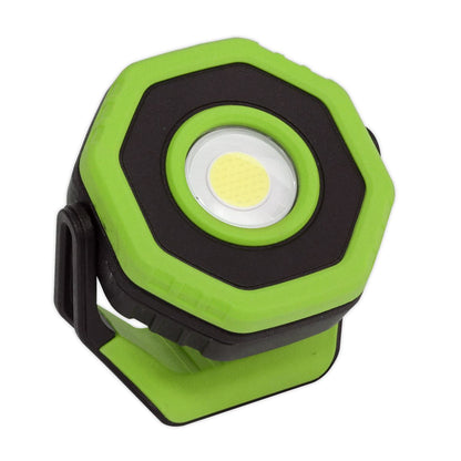 Sealey LED700P Rechargeable Pocket Floodlight with Magnet 360° 7W COB LED - Green