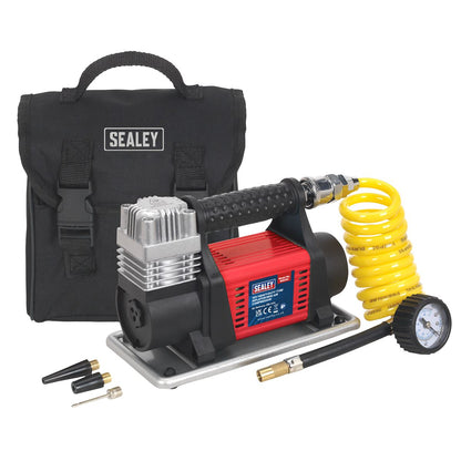 Sealey MAC04 Tyre Inflator/Mini Air Compressor 12V Heavy-Duty