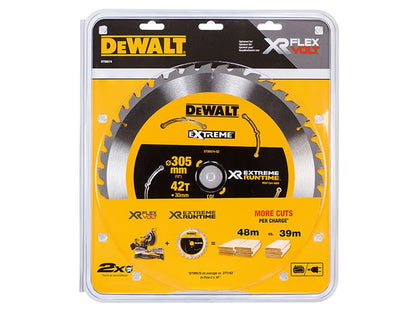 Dewalt Xr Flexvolt Mitre Saw Blade 305 X 30mm X 42t