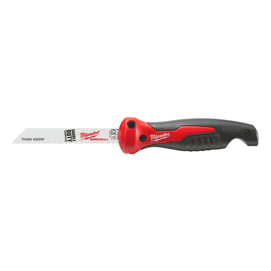 Milwaukee Folding Drywall Plaster Jab Saw with Rubber Mould Grip 48220305
