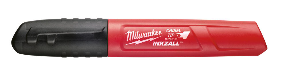 Milwaukee Inkzall Chisel Point Permanant Marker Black 48223103