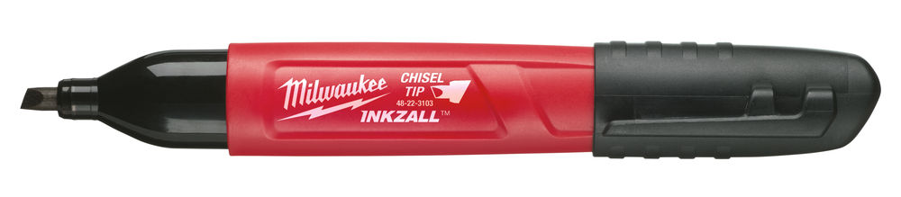 Milwaukee Inkzall Chisel Point Permanant Marker Black 48223103