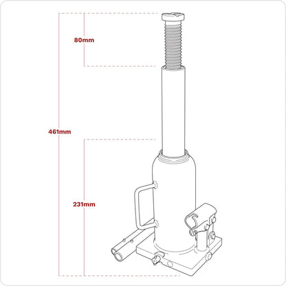 Sealey PBJ10S Vking Bottle Jack 10 Tonne