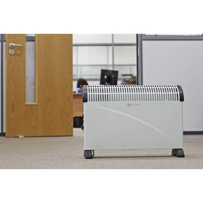 Sealey CD2005T Convector Heater 2000W 3 Heat Settings Thermostat Turbo Fan