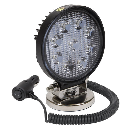 Sealey LED3RM Round Worklight with Magnetic Base 27W SMD LED