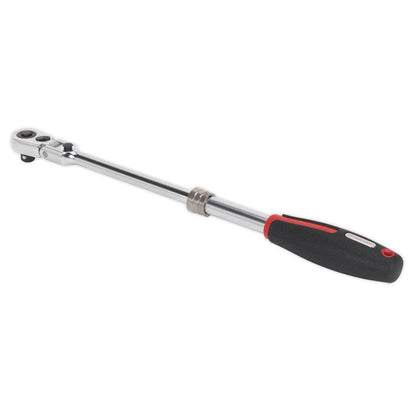 Sealey AK8983 Ratchet Wrench 3/8"Sq Drive Flexi-Head Extendable Premier Platinum