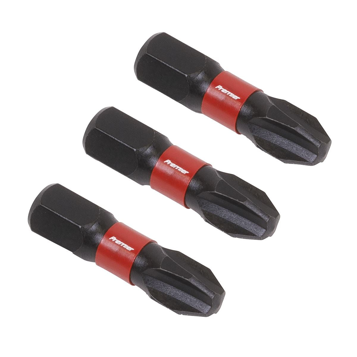 Sealey AK8206 Phillips #3 Impact Power Tool Bits 25mm - 3pc